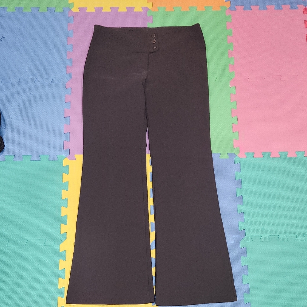 Spice Wear Dark Gray Flared Dress Pants Size Medium